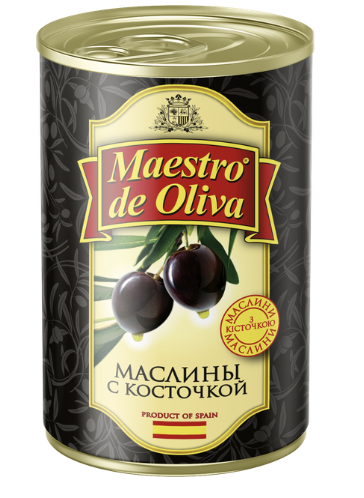 Маслини Maestro De Oliva з/кіст з/б 280г